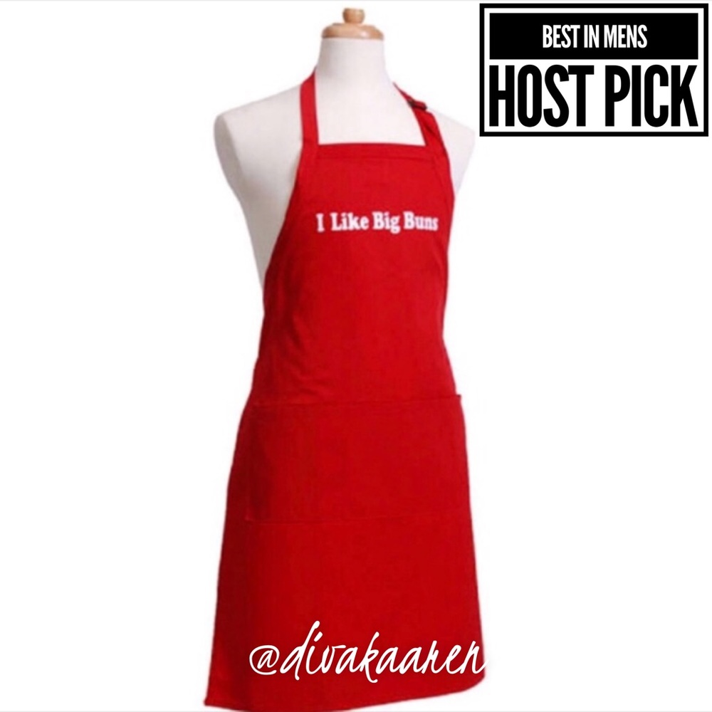 “I LIKE BIG BUNS” Men’s Grilling Apron - Picture 2 of 6